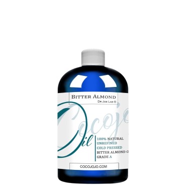 Bitter Almond Oil - 16 oz - 100% Pure, All Natural, Organic Sourced, Non GMO, Bulk Carrier Oil - for Skin, Hair, Body, Nails, Face, Arms & Legs - Hydrates, Nourishes, Moisturizes (Packaging May Vary)