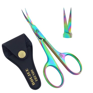 Nail Cuticle Scissors, Eyebrows/Eyelashes Mustache Multi-Purpose Cuticle Scissors, small Manicure Scissors for Men and Women (Cuticle Scissors)