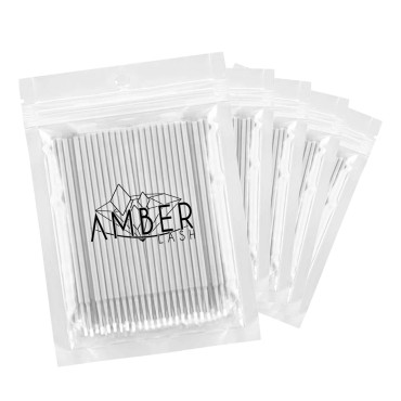 Amber Lash Micro Q-tip Brush Applicators for Eyela...