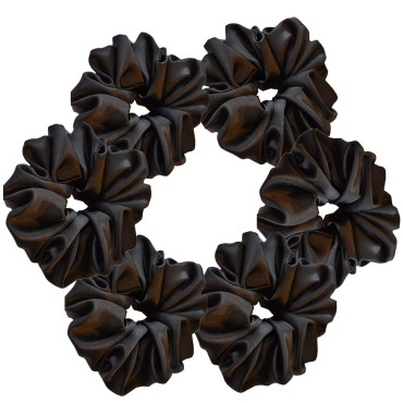 6 Pieces Satin Silk Scrunchies for hair, Big Hair ...