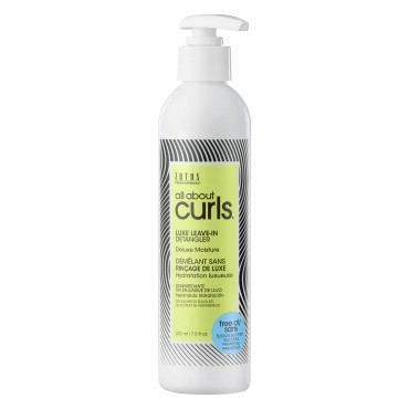 All About Curls Luxe Leave-In Detangler | Deluxe Moisture | Detangle, Moisturize, De-Frizz | All Curly Hair Types | Vegan & Cruelty Free | Sulfate Free | 7.5 Fl Oz