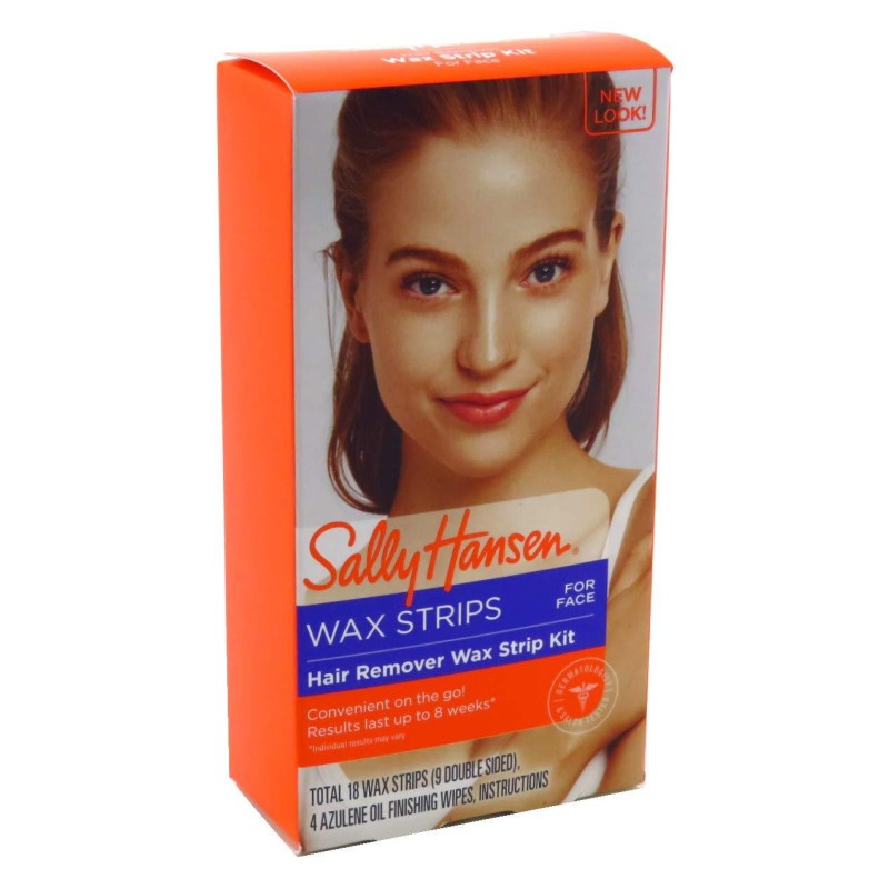 Sally Hansen Hair Remover For Face Wax Strip Kit