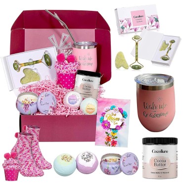 40th Birthday Gifts Women - Premium Spa Gift Basket for for Women Tuning 40 for a Relaxing Spa Day at Home - Unique 40th Birthday Gift Ideas for her (40 and Fabulous)