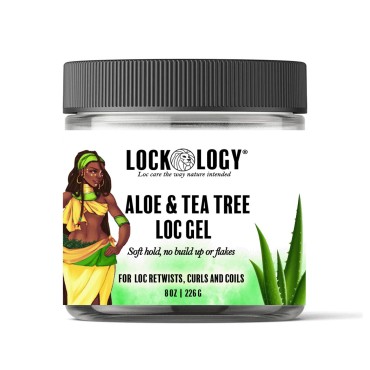 Loc Gel For Retwist, Loc Gel, Dreadlocks Gel For Retwists - Organic Aloe and Tea Tree Locking Gel For Dreads | No Build Up Dreadlock Hair Products by Lockology