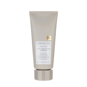 Kristin Ess Hair Ultra Light Curl Defining Cream with Avocado Oil + Castor Oil - Frizz Control + Hair Smoothing Cream, Curl Hydrating + Moisturizing, Soft Finish, Shine Enhancing, Curly Hair Product, Vegan, 6.7 fl oz