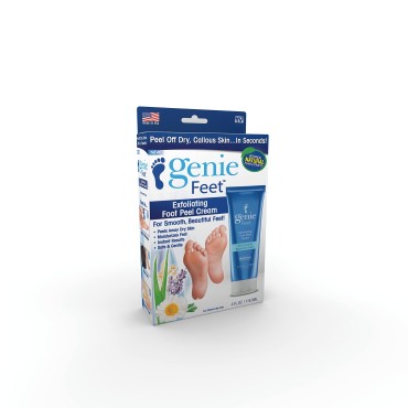 Ontel Genie Feet Exfoliating Foot Peel Cream, 4 Ou...