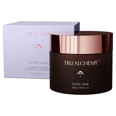 Tru Alchemy Mystic Mask | Clay Mask for Face, Pores, & Age Spots | Cleansing Kaolin Clay, Vitamin C, & Niacinamide | Deep Pore Cleansing Mask | Exfoliating Facial Masks | 1.8 fl oz