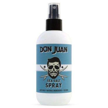 Don Juan Sea Salt Hair Styling Spray | Light Hold | Adds Volume and Texture To Hair | Natural Ingredients | Surf Wax Scent, 8 fl oz