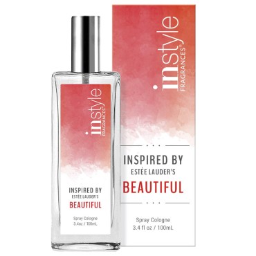 Instyle Fragrances | Inspired by Estee Lauder's Beautiful | Women’s Eau de Toilette | Vegan, Paraben & Phthalate Free | Never Tested on Animals | 3.4 Fl Oz