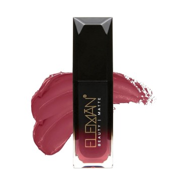 Eleman Liquid Matte Lipstick Muted Rose Capri Edition - Long Lasting Ultra-Pigmented - Vitamin E Infused No Drying Formula - Vegan And Cruelty-Free Ingredients 19 Oz