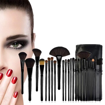 24 PCS Makeup Brush, Professional Soft Skin-Friend...