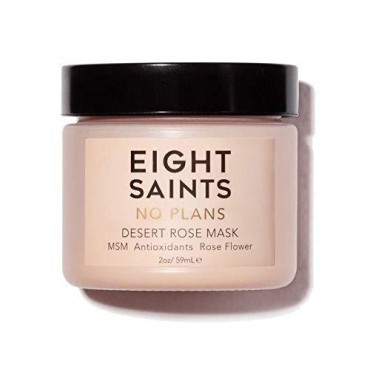 Eight Saints No Plans Clay Face Mask Skin Care Product, Natural and Organic Pore Reducing Clay Facial Mask to Remove Blemishes, Acne, Oil, and Impurities, 2 Ounces