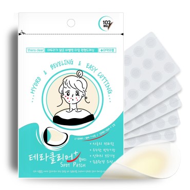 THERA CLEAR Acne Care Pimple Patch - 102 Ultra Thin Invisible Patches, Hydrocolloid UV Protection Water-resistant for Zits Blemish Whitehead Cystic Acne Pore Spot Treatment Stickers, Hidden Pimples