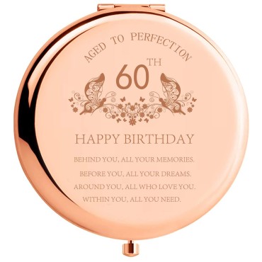 60th Birthday Gifts for Women Stainless Steel Port...