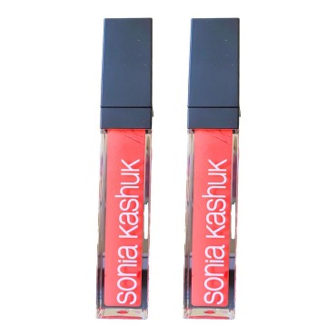 Sonia Kashuk Ultra Luxe Lip Gloss .14 OZ (Coveted Coral) (Pack of 2)