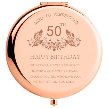 50th Birthday Gift for Mom Stainless Steel Portabl...
