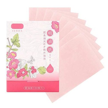 JQYXSS 200 Sheets Translucent Oil Blotting Paper Sheets for Facial Skin Care and Travel Supplies