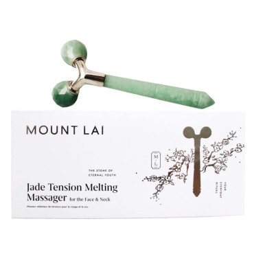 Mount Lai Jade Tension Melting Massager for Face and Neck | Neck and Face Jade Roller for Relieving Tensions