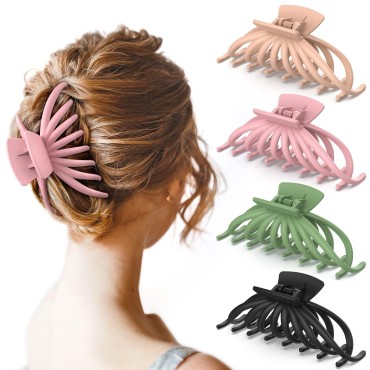 Hair Clips for Women - OPAUL Matte Nonslip Large H...