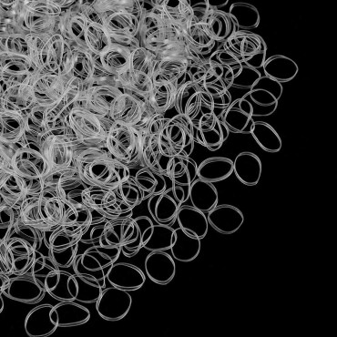 minihope 1200 clear hair elastics, Clear Polyband ...