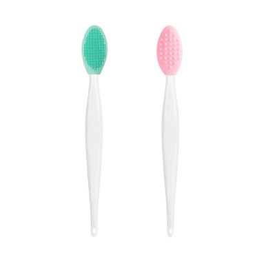 BETURY Lip Brush Tool,Double-Sided Silicone Exfoli...