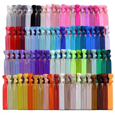 84 Colors Hair Ties Elastic Bands for Baby Girls Women Kids Ponytail Hair Tie Party Favors
