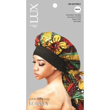 LUX by Qfitt SILK PATTERN BONNET (BRAID, CHAIN)...
