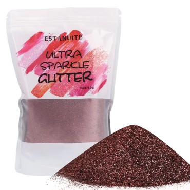 150g Extra Fine Glitter, Holographic Ultra Fine Glitter Powder for Resin, Tumblers, Makeup Face Eye Hair Body, Crafts Painting Arts, Nail Art DIY Decoration (Dark Burgundy)