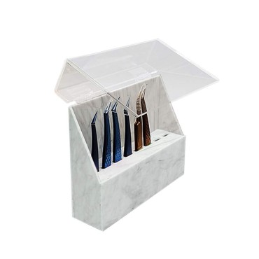 LIXIMMAZN 8 Holes Tweezers Holder, Acrylic Rack St...