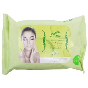 Bluna Facial Make-Up Cleansing Tissue for All Skin...