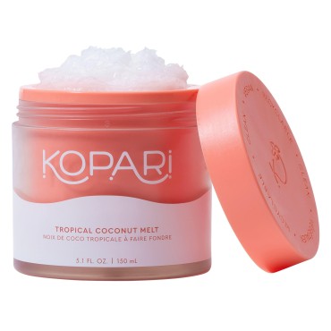 Kopari Tropical Coconut Melt | Multi Purpose Skin Moisturizer, 100% Unrefined Coconut Oil Skin Care For Body, Hair, Face | Vegan, Cruelty Free, Paraben & Sulfate Free | 5 Oz
