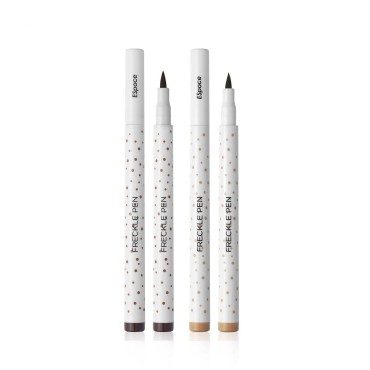 Freckle Pen 2 Colors Waterproof Long Lasting Quick Dry Small Spot Natural Like Face Freckle Makeup Pen, Dark Brown and Light Brown, Upgrade Design