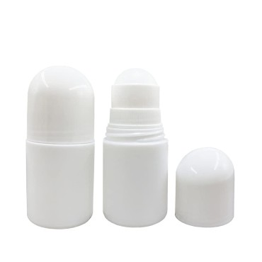 ccHuDE 4 Pcs 30ml 1oz Empty Refillable Plastic Roller Bottle Roll On Bottles Rollerball Bottles Containers for Essential Oil