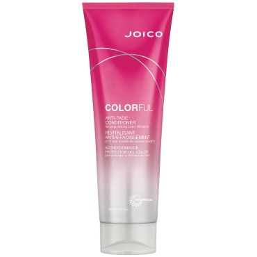 Joico Colorful Anti-Fade Conditioner | For Color-Treated Hair | Preserve Hair Color & Vibrancy | Boost Shine & Reduce Breakage | Sulfate Free | With Camellia Oil & Pomegranate Extract | 8.5 Fl Oz