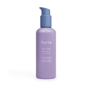 Nuria Beauty | Calm Cleansing Milk with Sunflower to Gently Melt Away Makeup & Impurities, Designed for Sensitive Skin | 200 mL | Fragrance-Free, Clean Beauty, Cruelty-Free & Vegan