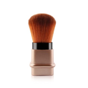 Blush Brush Retractable Foundation Blusher Face Powder Cosmetic Tool With Cover To Protect Bristles - Adjustable