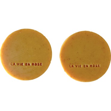 LaVieEnRose Organic Turmeric Soap Bars with Aloe Vera For All Skin Types. Natural Face, Hand & Body Soap. Handmade In USA. (2 BARS with 4.6-5.0 oz EACH)