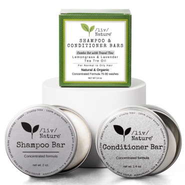 /liv/ Nature Tea Tree Oil Solid Shampoo Bar and Co...