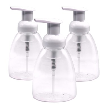 (3 Pack) Clear Plastic Foaming Soap Dispensers Pum...