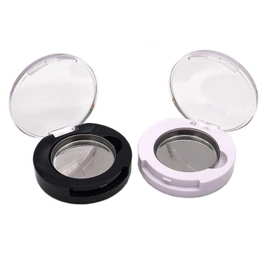 4Pcs Small Round Eyeshadow Box Replacement Empty Box Case DIY Refillable Magnet Makeup Eyeshadow Powder Blush Lipstick Sub-packing Containers for Women Daily and Travel Use