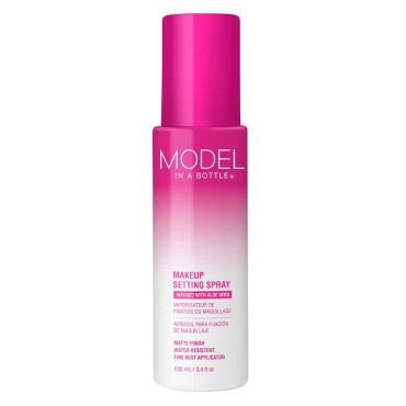 Model in a Bottle Makeup Original Setting Spray, Smooth, Matte Finish, All Skin Types, 3.4 oz - 1 Pack