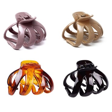 SOTOLAN 4 Pieces Classic Large Styling Octopus Hai...