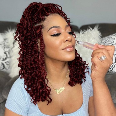 12inch Goddess Box Braids Crochet Hair Bob Goddess...