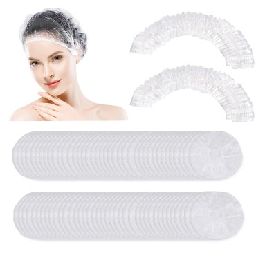 150 PCS Upgrade Disposable Shower Caps. Ceizioes Waterproof Hair Bath Caps. Thickening Shower Cap for Women Kids Girls. Hotel and Hair Salon. Travel Spa. Home Use Beauty Salon (1) (R)