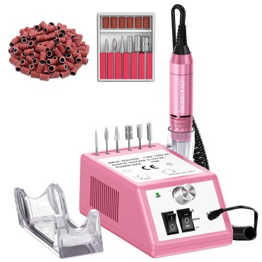 Jiasheng Electric Nail Drill, 30000rpm Professional Nail Drill Machine, Compact Electrical Nail File Kit for Acrylic Gel Nails Efile Drill for Manicure and Pedicure Salon Use