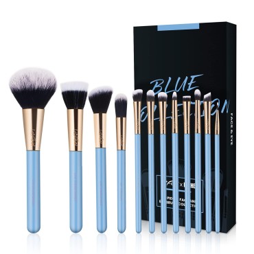 Enther & LaFeel Makeup Brush Set, Premium Cosmetic...