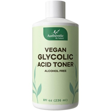 Vegan Glycolic Acid Toner For Face With Chamomile, Cucumber. Gentle Exfoliating Anti-Aging Hydrating Treatment For Wrinkles, Breakouts, Blackheads, Dull Skin, Acne. Skin Care Exfoliator for Men, Women