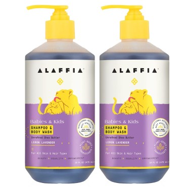 Alaffia Babies and Kids Bubble Bath, Gentle Bath E...