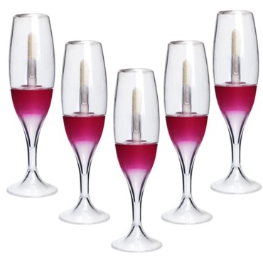 25 PCS wineglass shaped lip gloss tube cute lipglo...