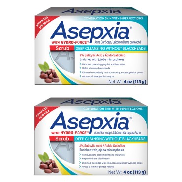 Asepxia Cleansing Bar Scrub 4 oz (Pack of 2)